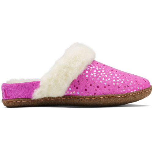 Sorel Nakiska Slide II Slippers for Youth 4 Bright Lavender/Gum 2